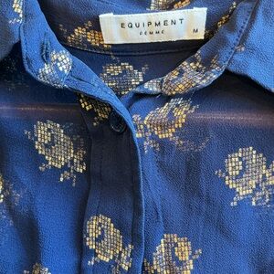 Equipment button down silk size medium